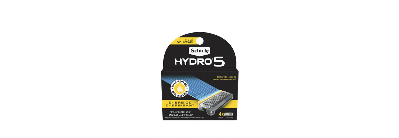 Сменные лезвия  Schick Hydro 5 Custom Energize 4 шт.